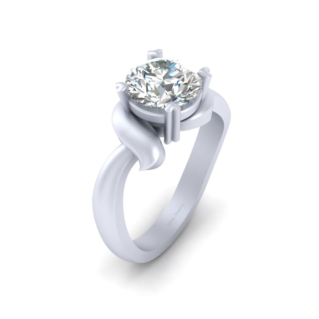 1.95CT MOISSANITE ENGAGEMENT RING