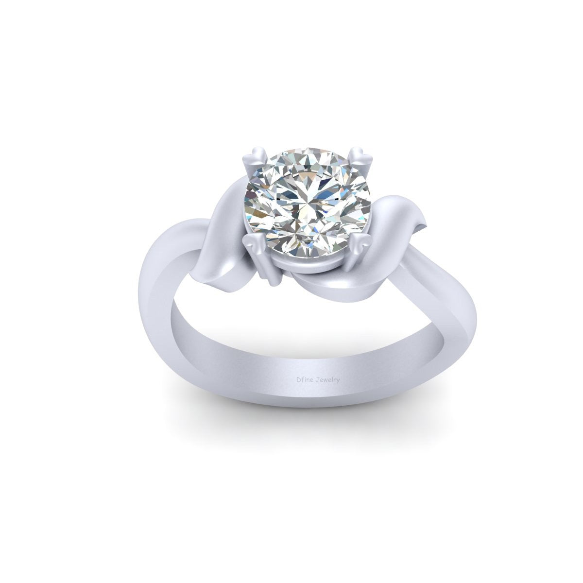 1.95CT MOISSANITE ENGAGEMENT RING