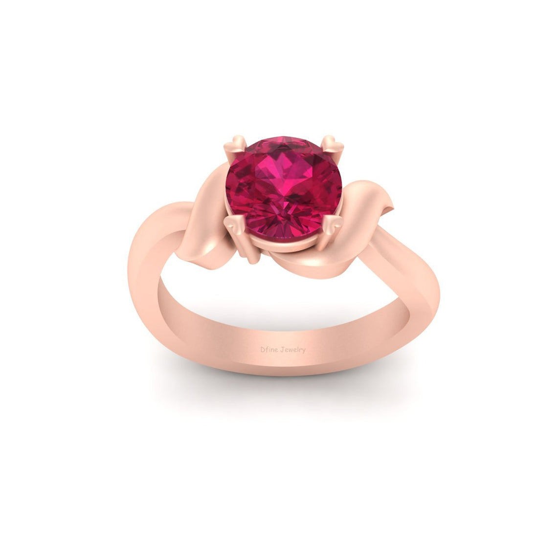 RUBY PINK ENGAGEMENT RING