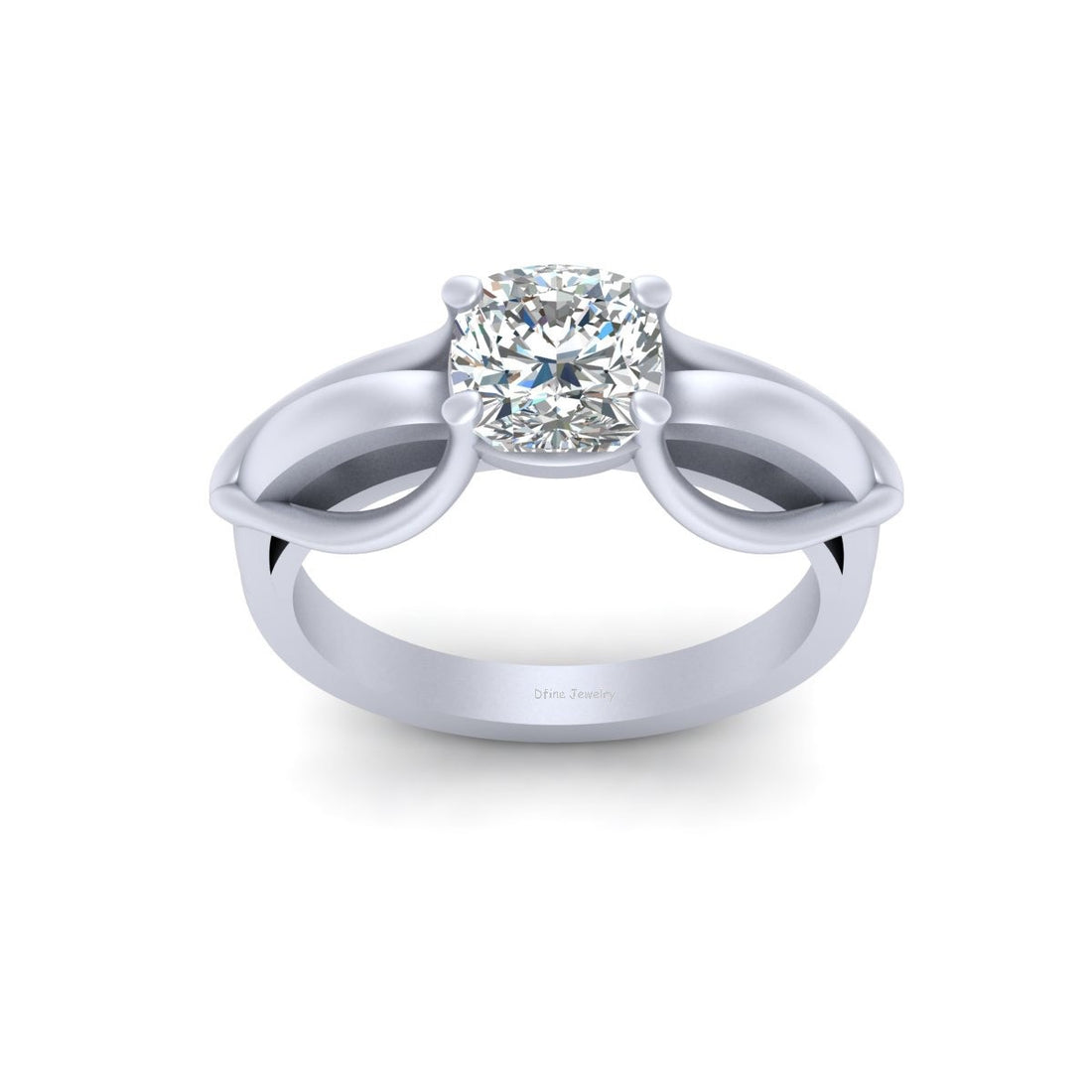 CUSHION CUT DIAMOND ENGAGEMENT RING