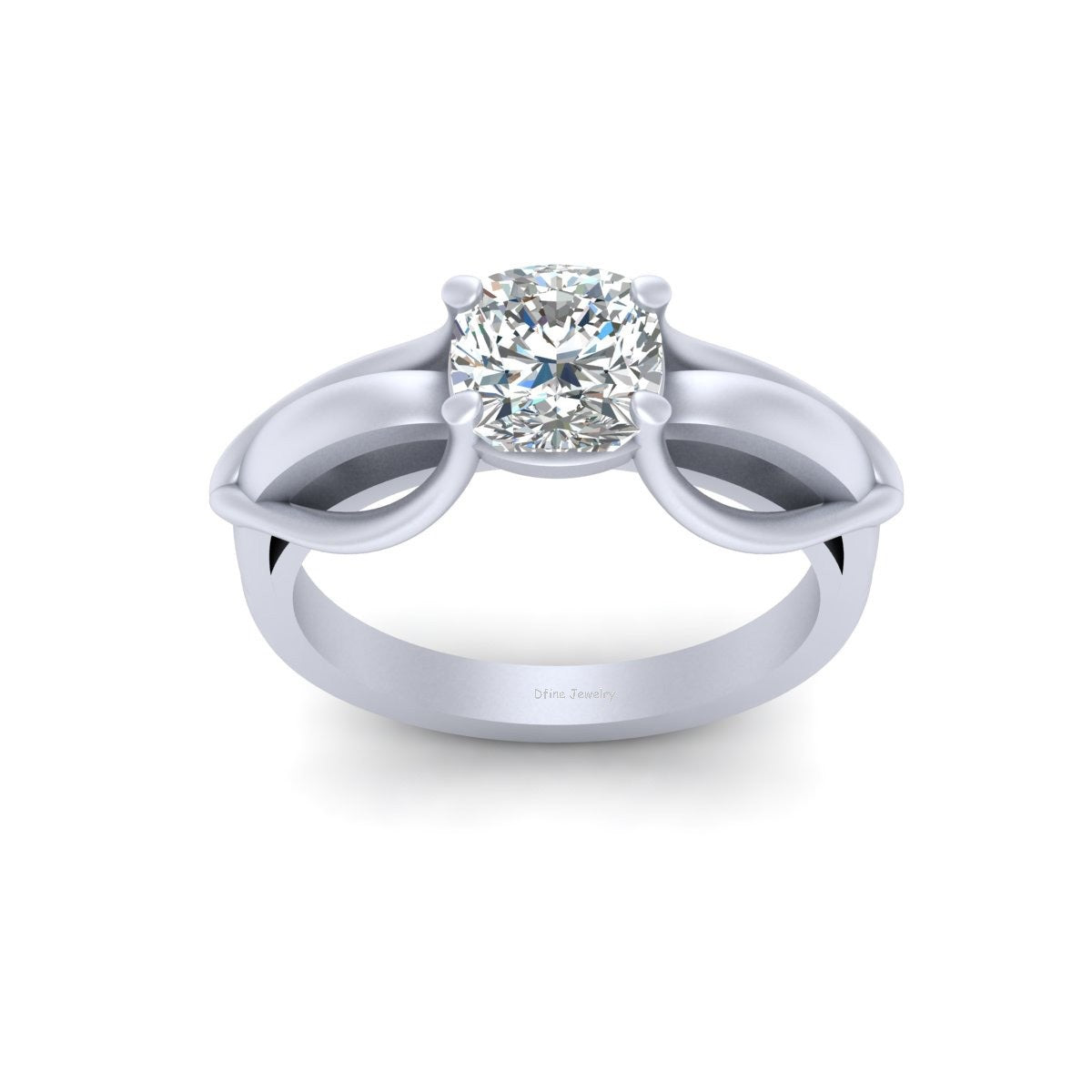 CUSHION CUT DIAMOND ENGAGEMENT RING