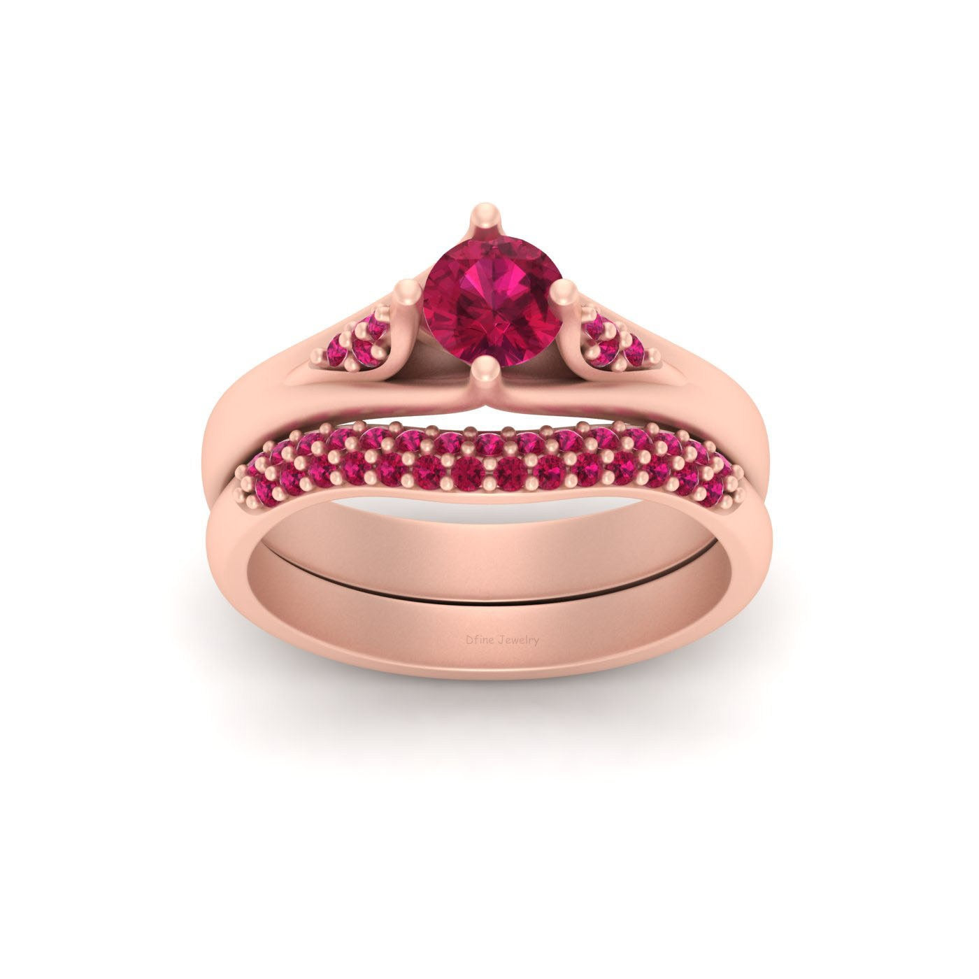 2PC ENGAGEMENT RING SET