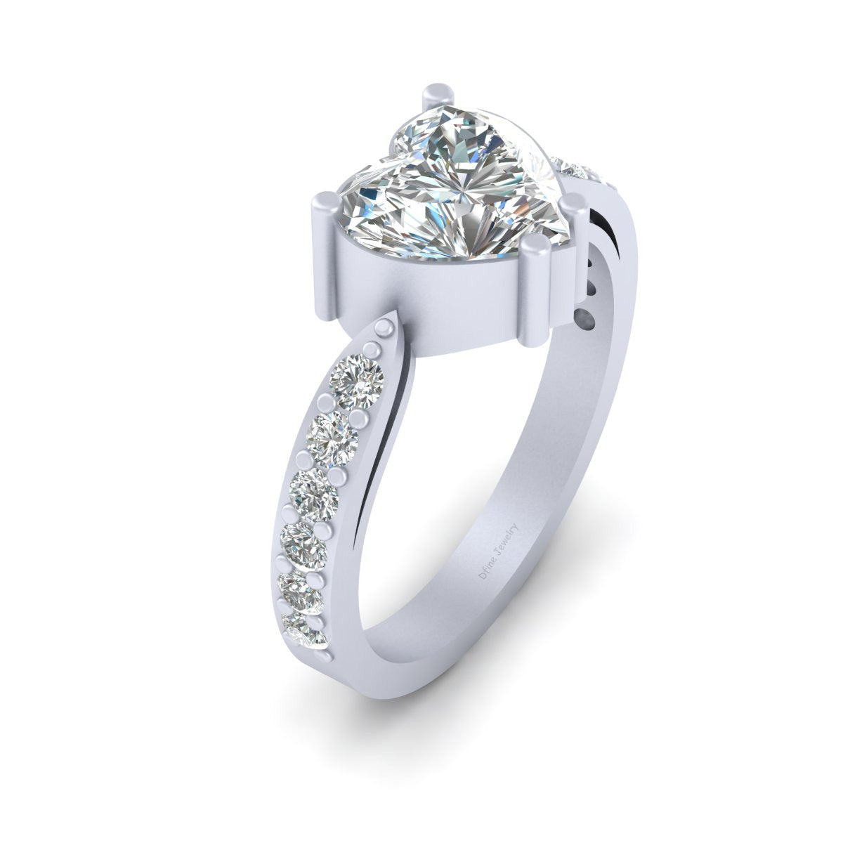 STERLING SILVER HEART RING