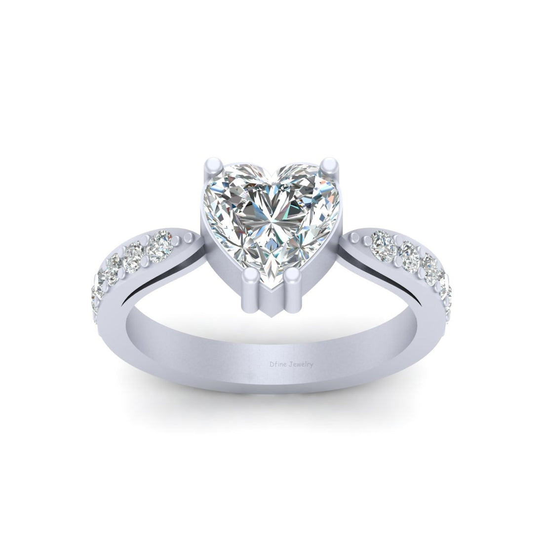 STERLING SILVER HEART RING