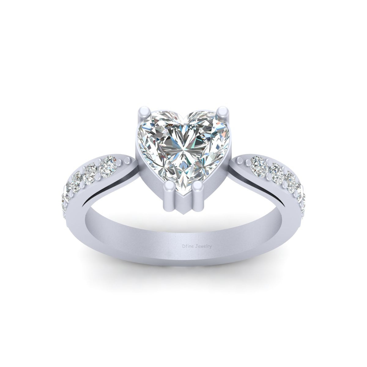 STERLING SILVER HEART RING