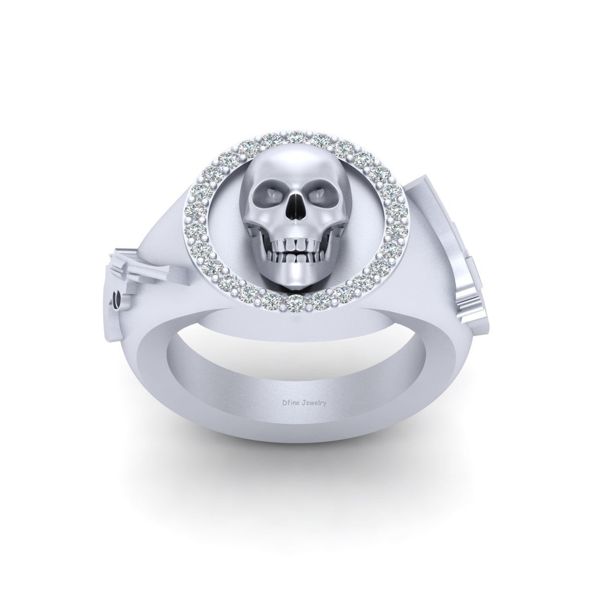 GANGSTER SKULL WEDDING RING