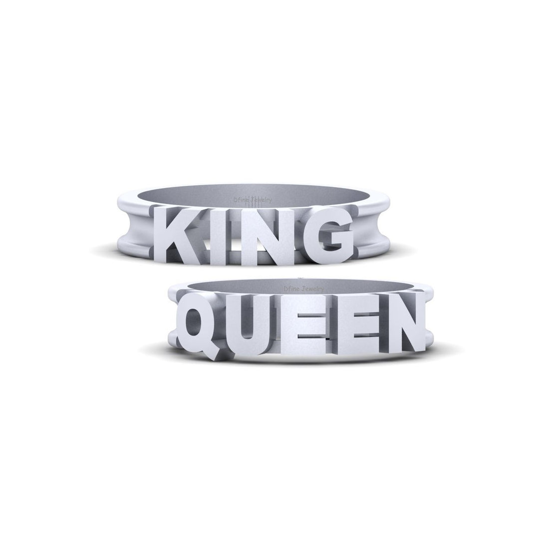 KING and QUEEN Wedding Bands