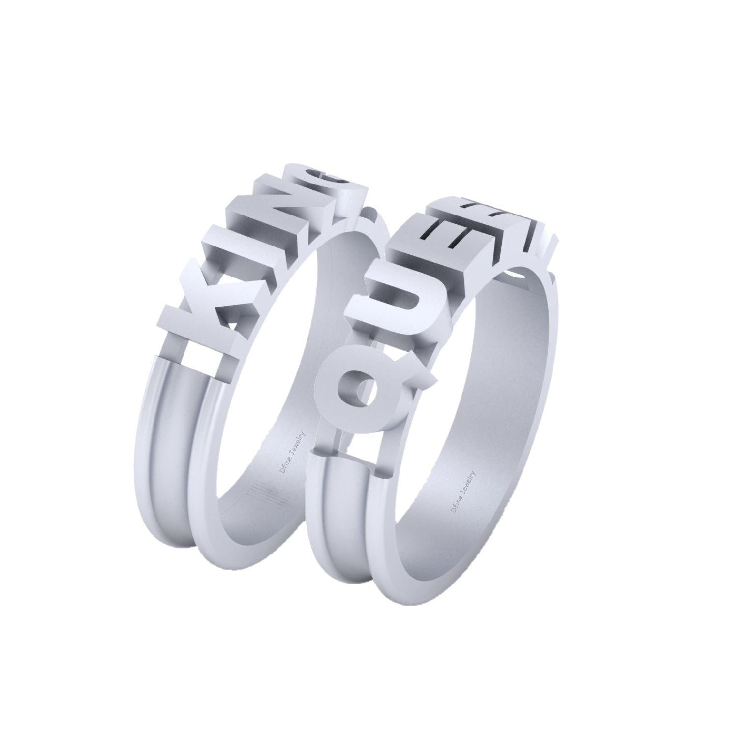KING and QUEEN Wedding Bands