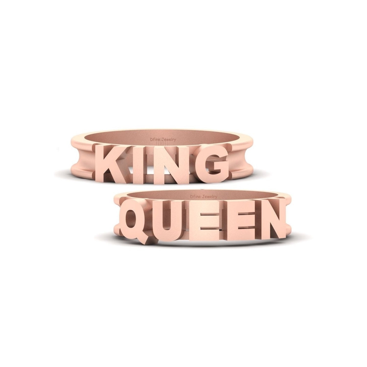 KING and QUEEN Wedding Bands