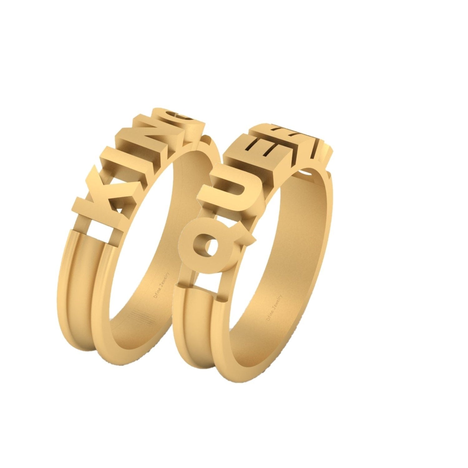 KING and QUEEN Wedding Bands