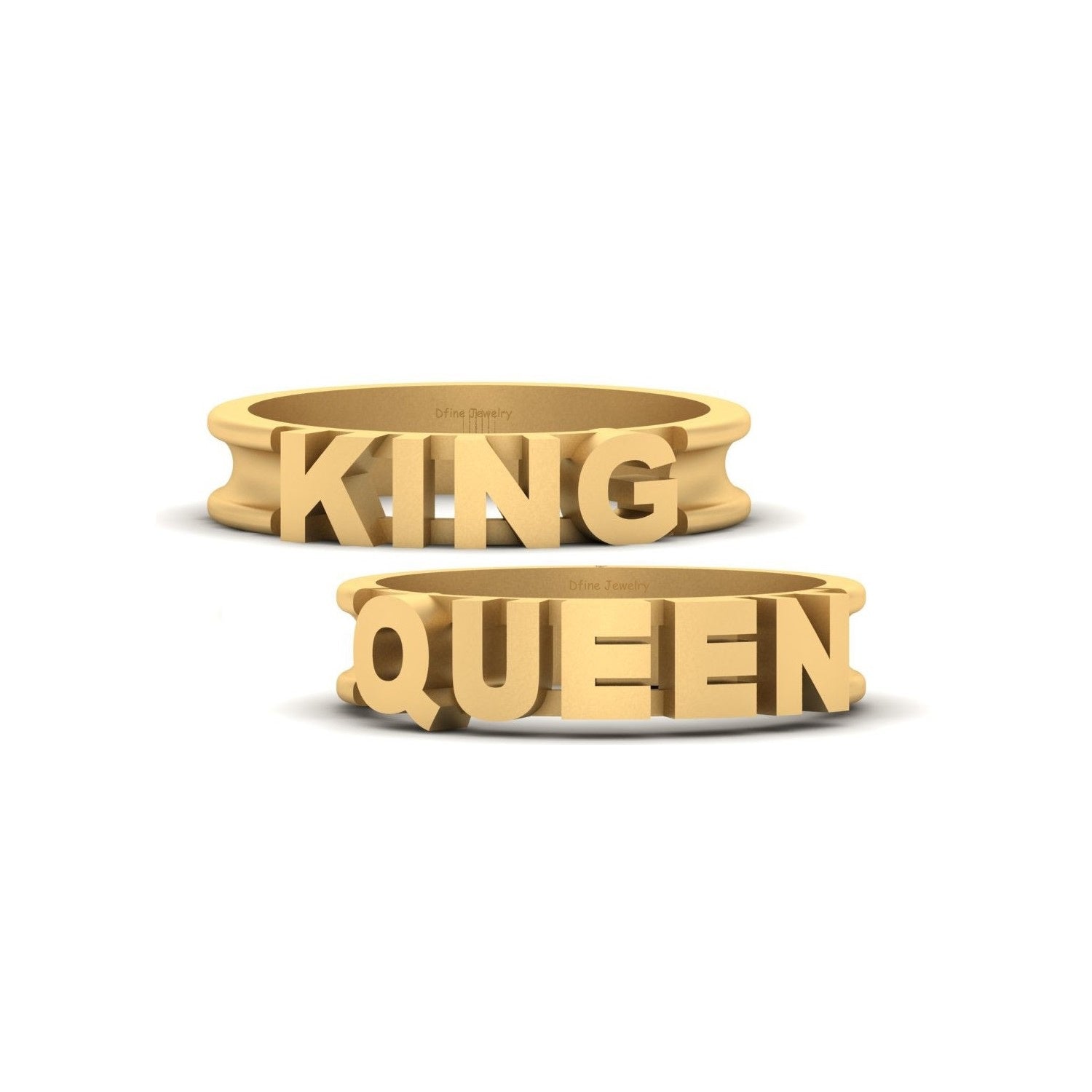 KING and QUEEN Wedding Bands
