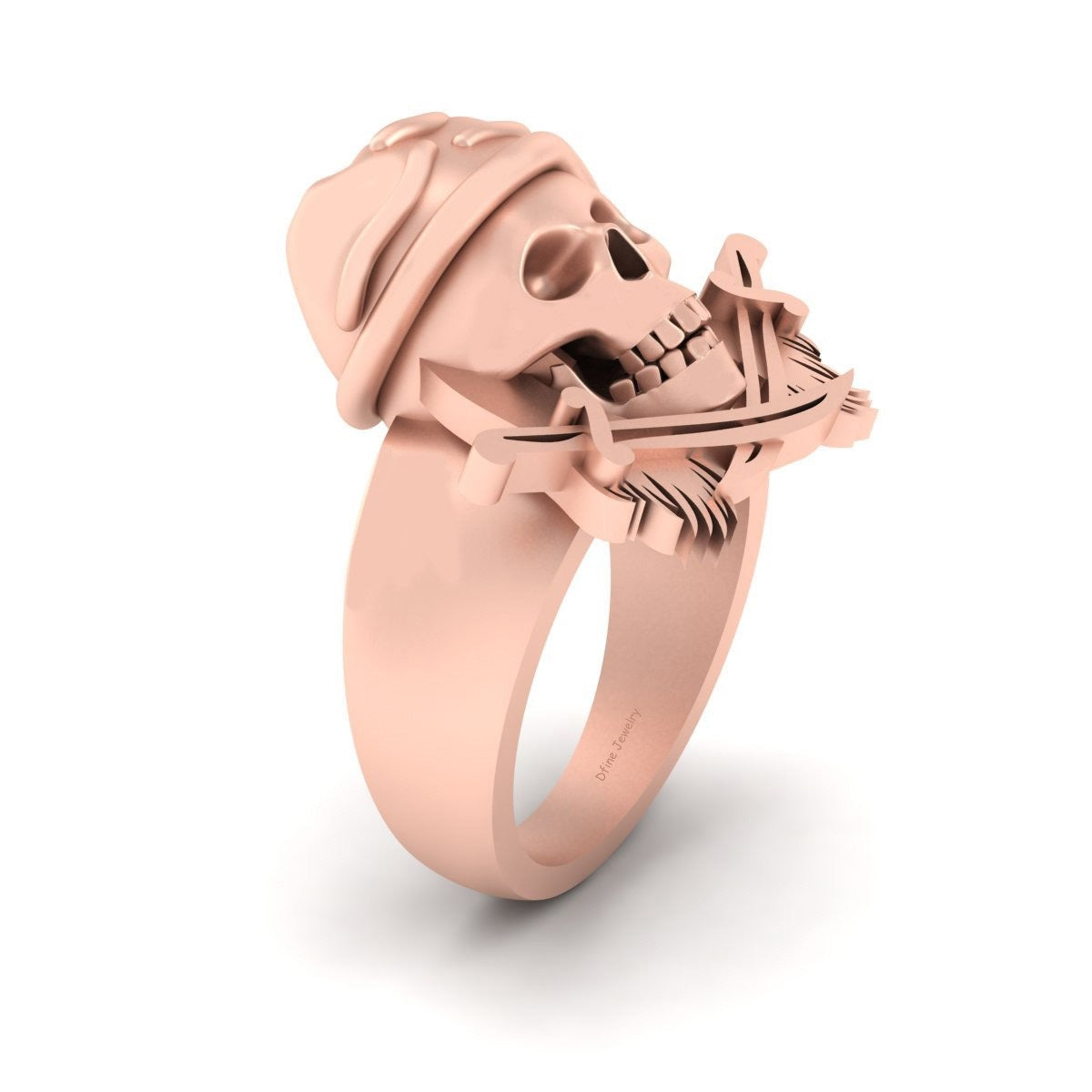 WARRIOR SKULL RING WITH SWORD