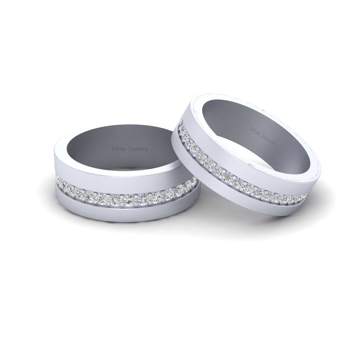 DIAMOND MATCHING WEDDING BANDS