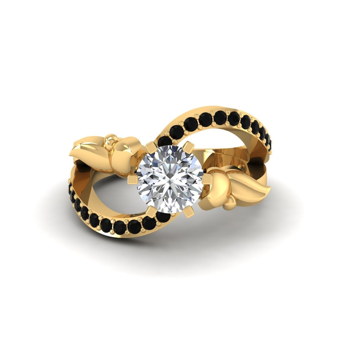 BUTTERFLY MOISSANITE WEDDING RING