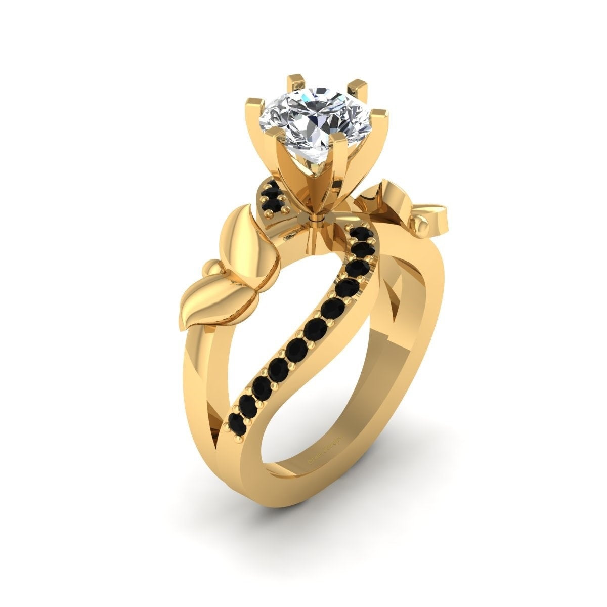 BUTTERFLY MOISSANITE WEDDING RING