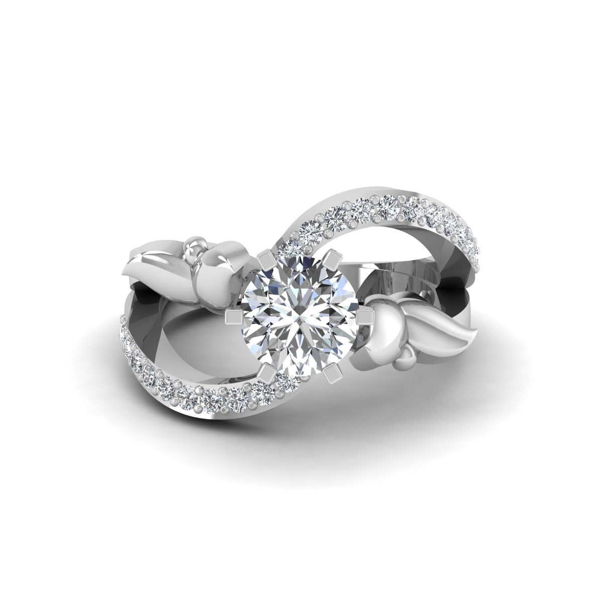 DIAMOND BUTTERFLY ENGAGEMENT RING
