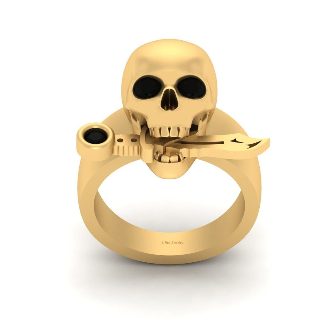 Dagger Skull Wedding Ring
