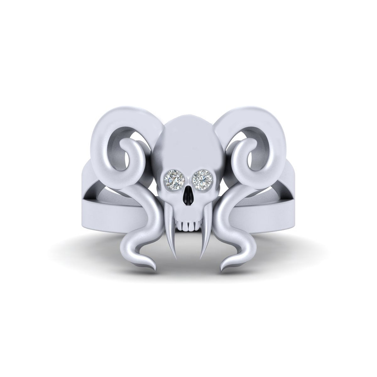 VAMPIRE SKULL ENGAGEMENT RING