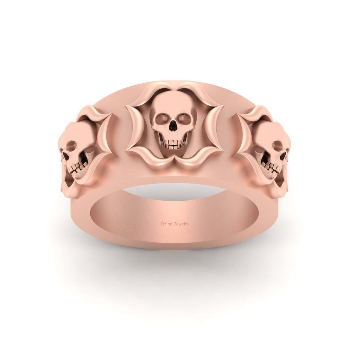 DESIGNER SKULL WEDDING BAND