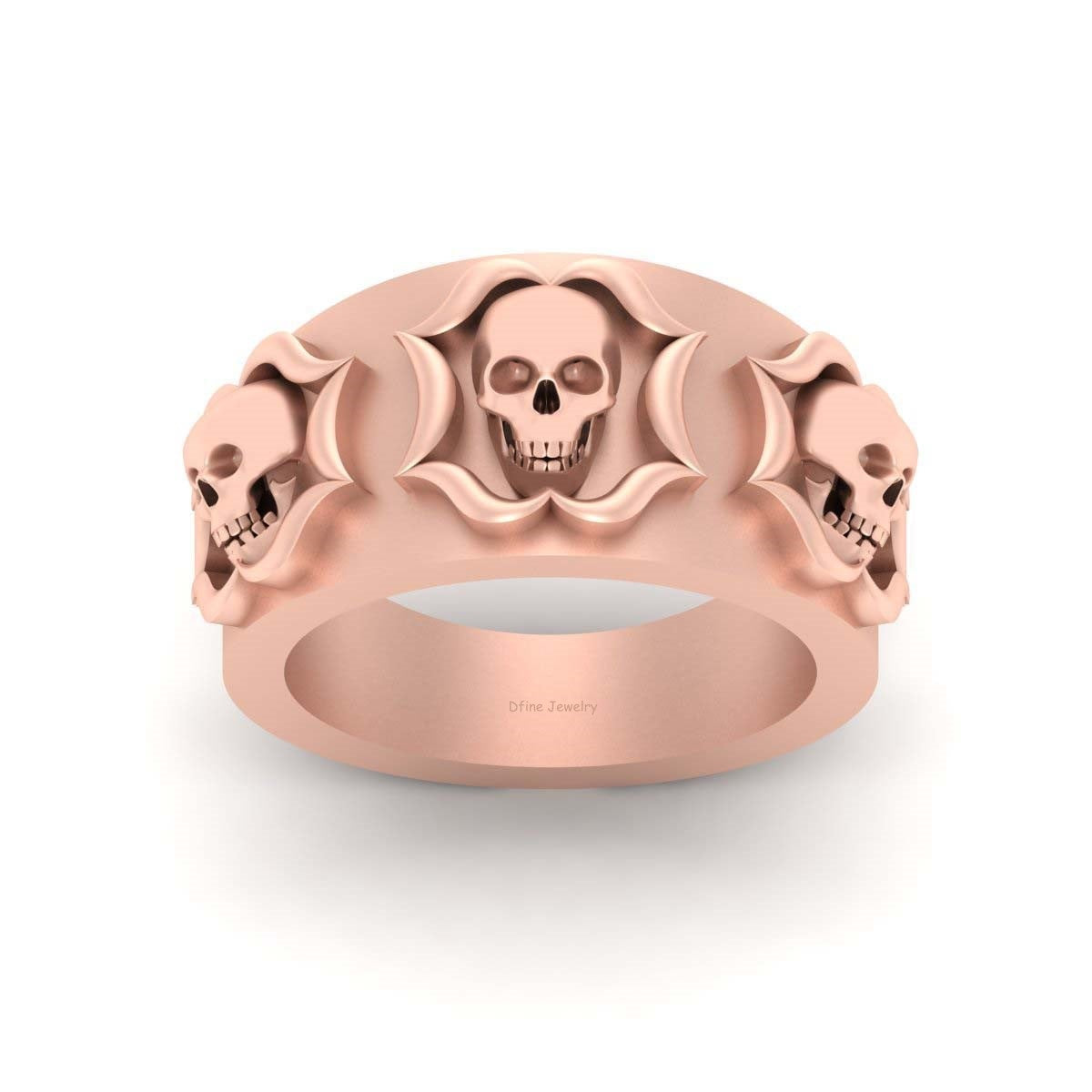 DESIGNER SKULL WEDDING BAND