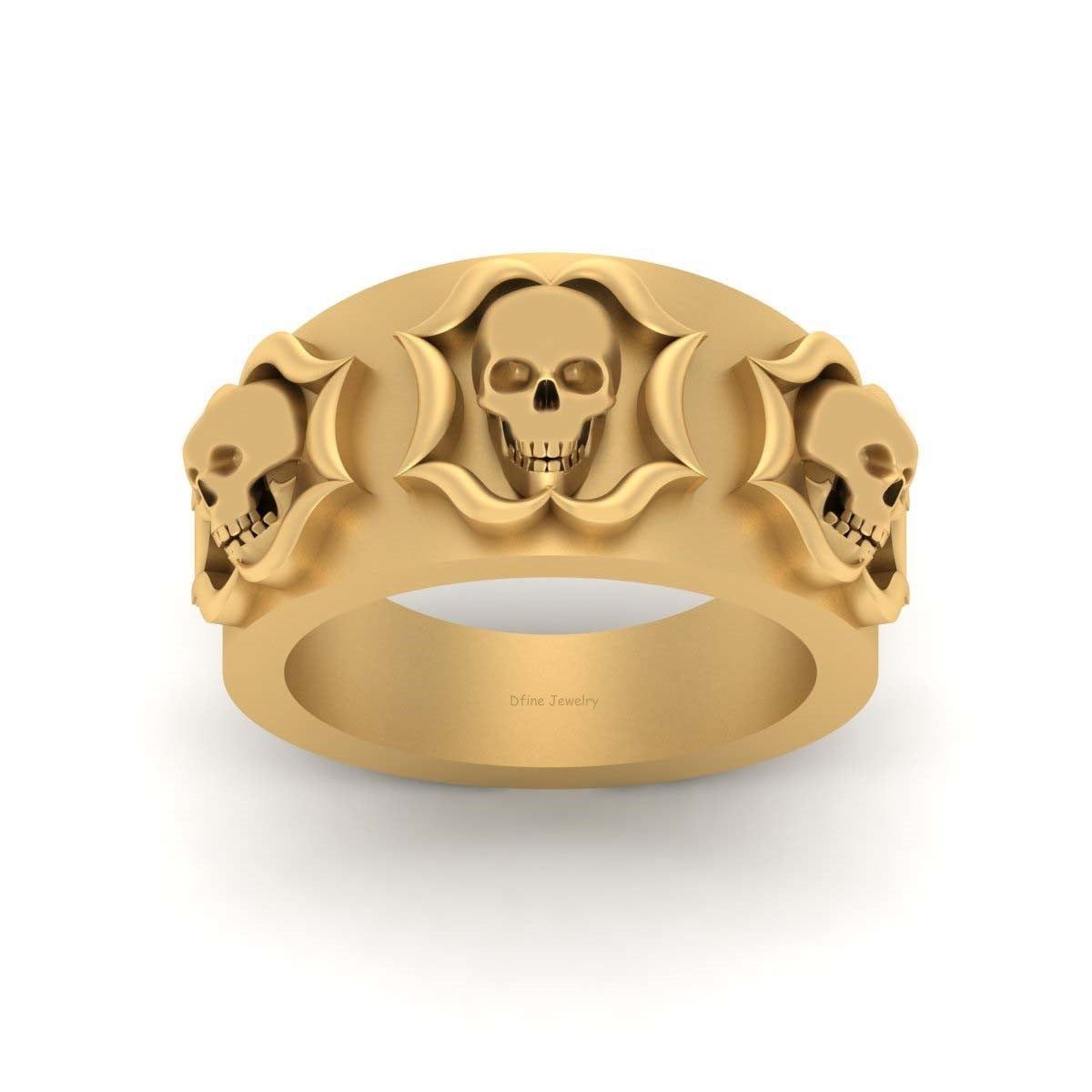 DESIGNER SKULL WEDDING BAND