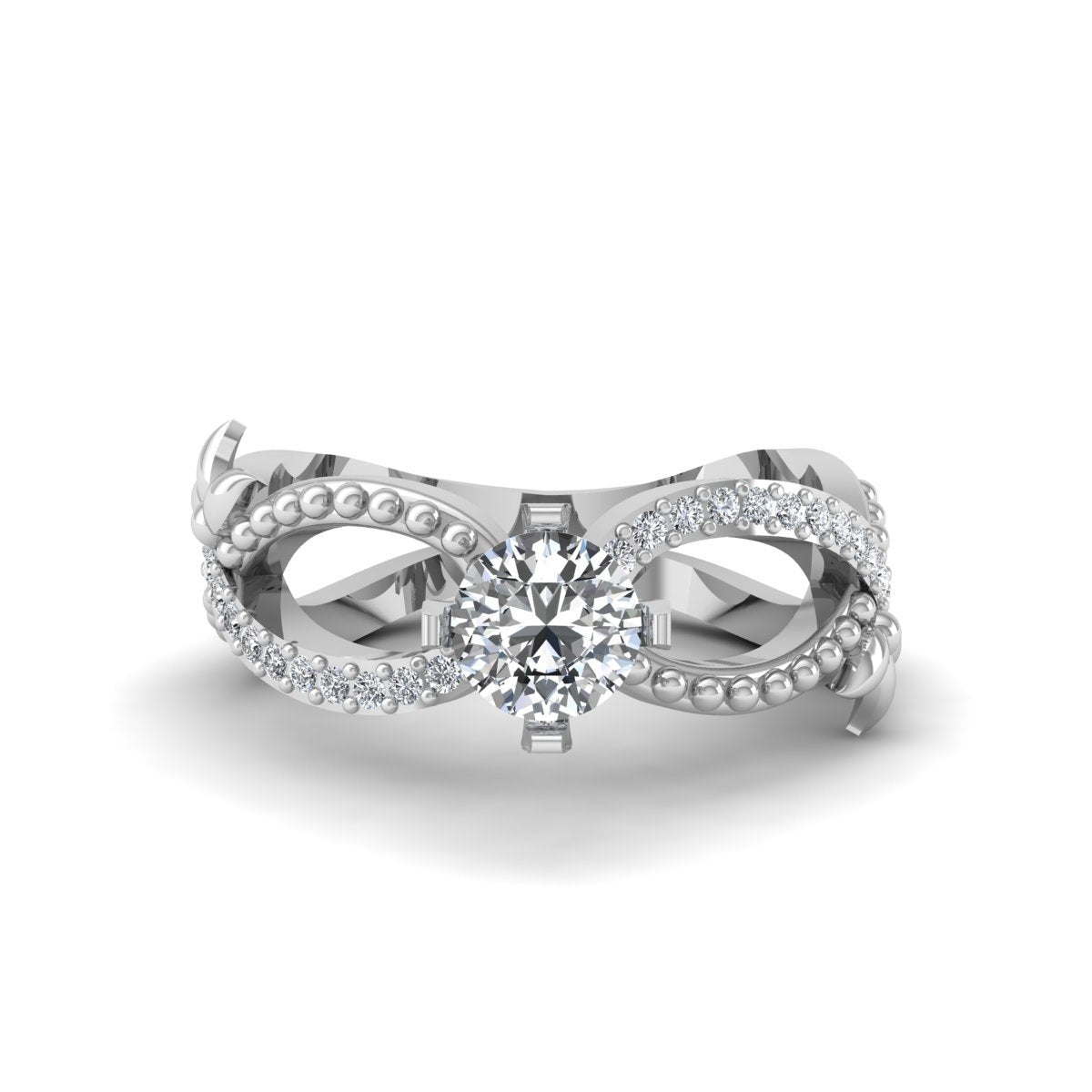 INFINITY MOISSANITE WEDDING RING