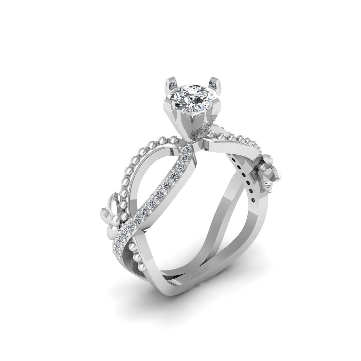 INFINITY MOISSANITE WEDDING RING