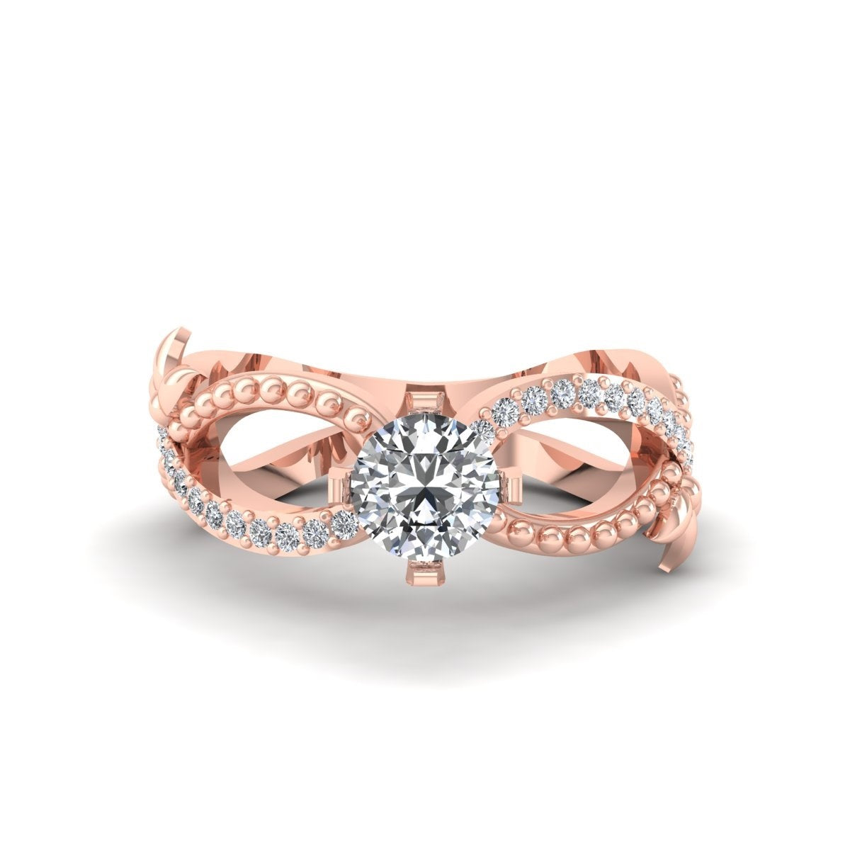 INFINITY MOISSANITE WEDDING RING