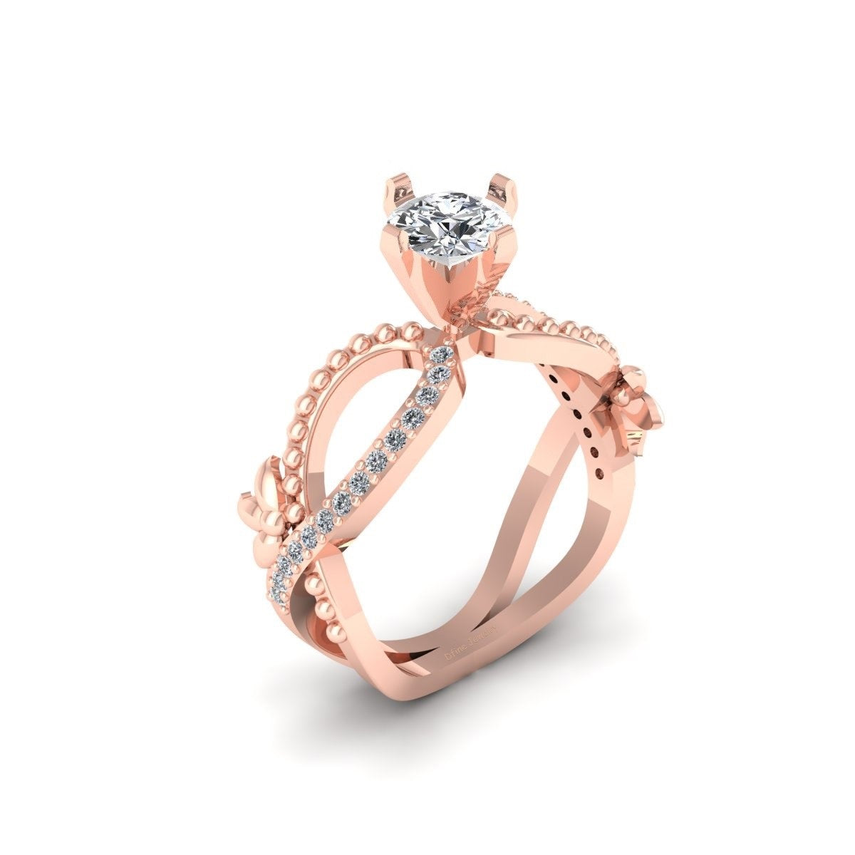 INFINITY MOISSANITE WEDDING RING