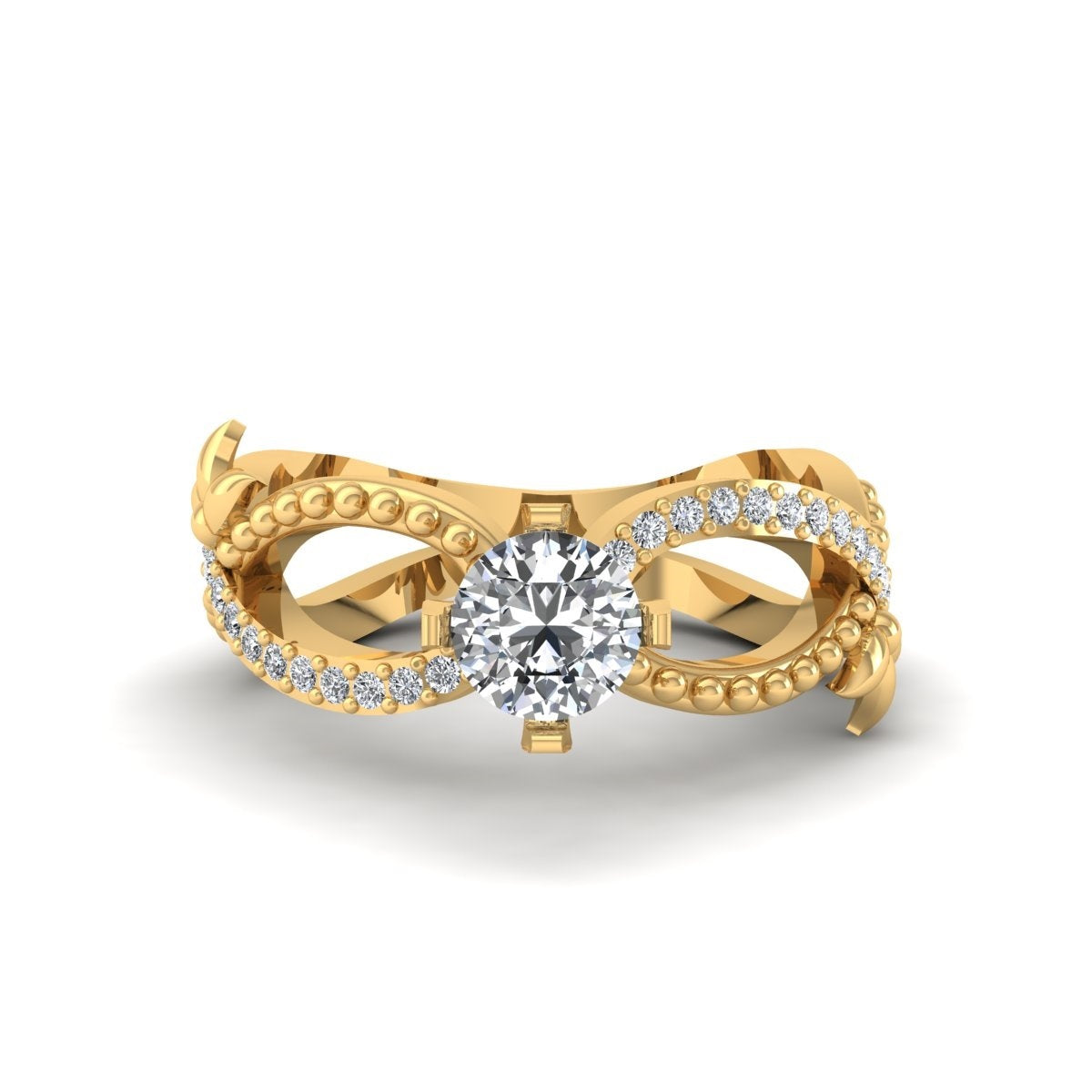 INFINITY MOISSANITE WEDDING RING