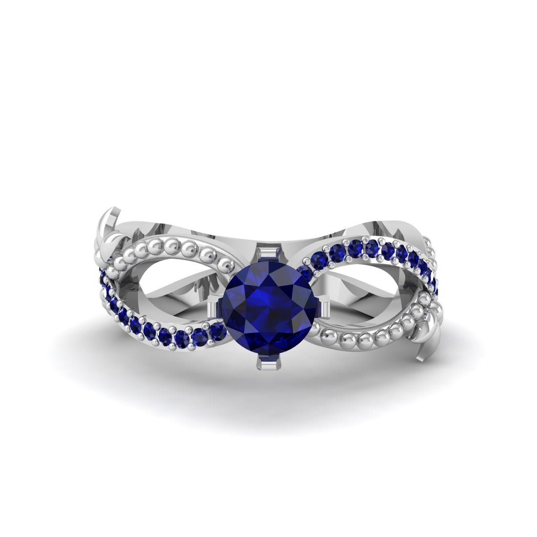 SAPPHIRE INFINITY ENGAGEMENT RING