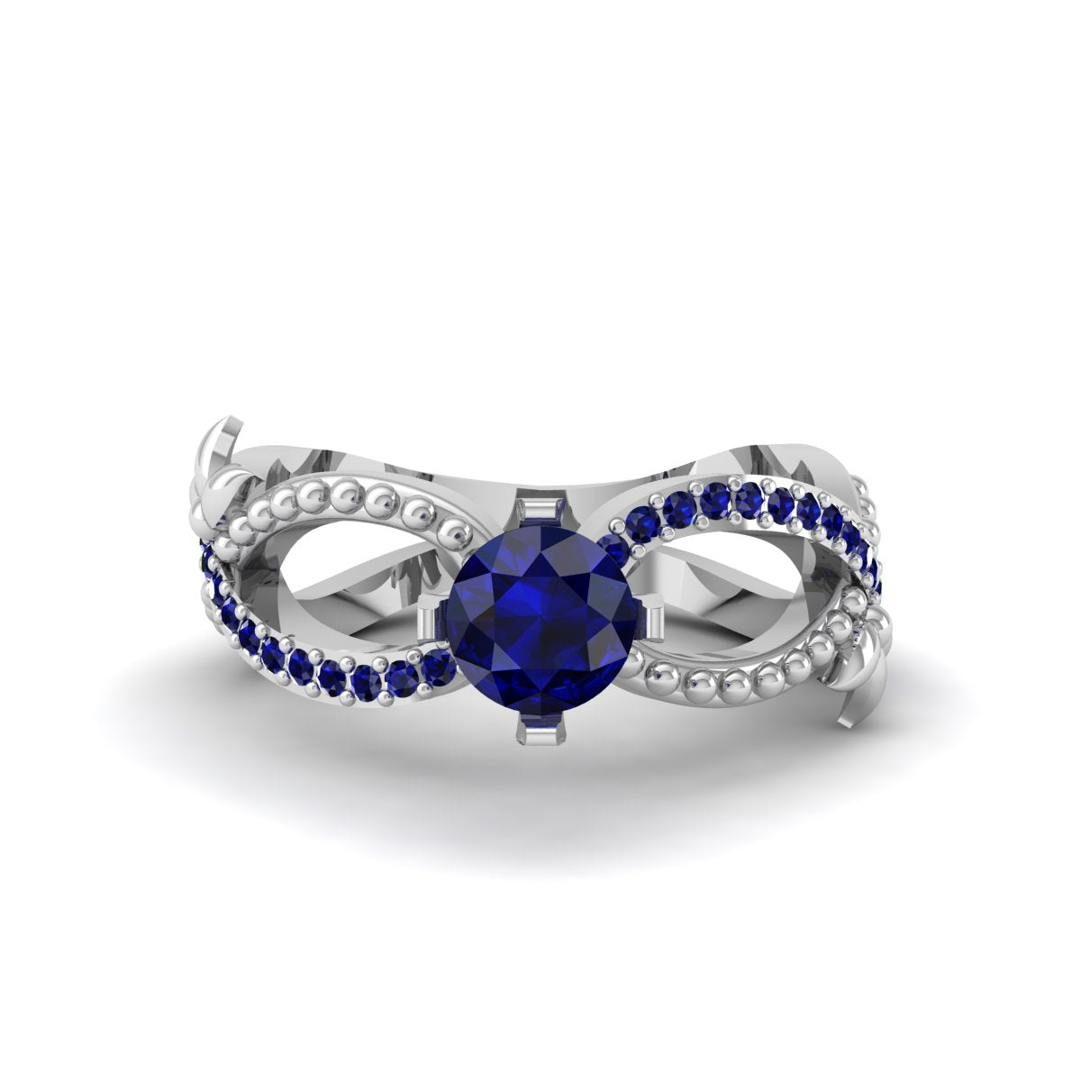 SAPPHIRE INFINITY ENGAGEMENT RING