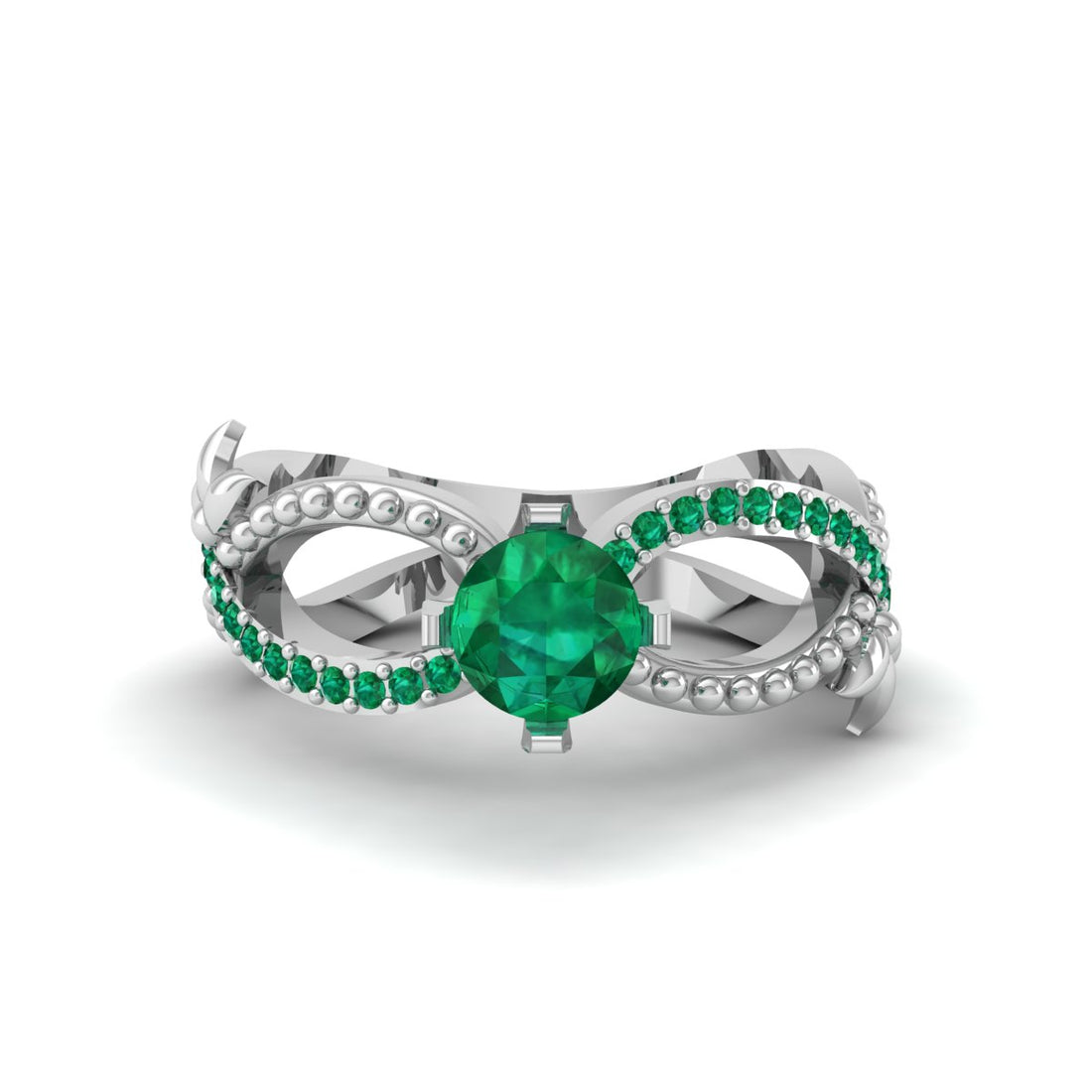 EMERALD ENGAGEMENT RING FOR HER
