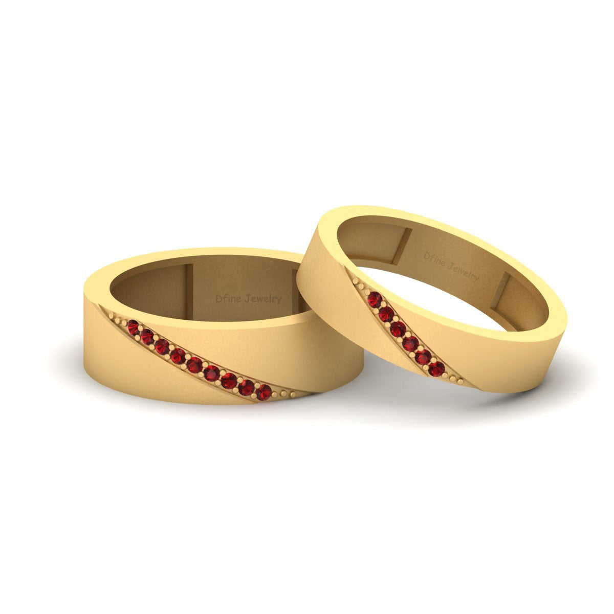 Gold Anniversary Bands Couple