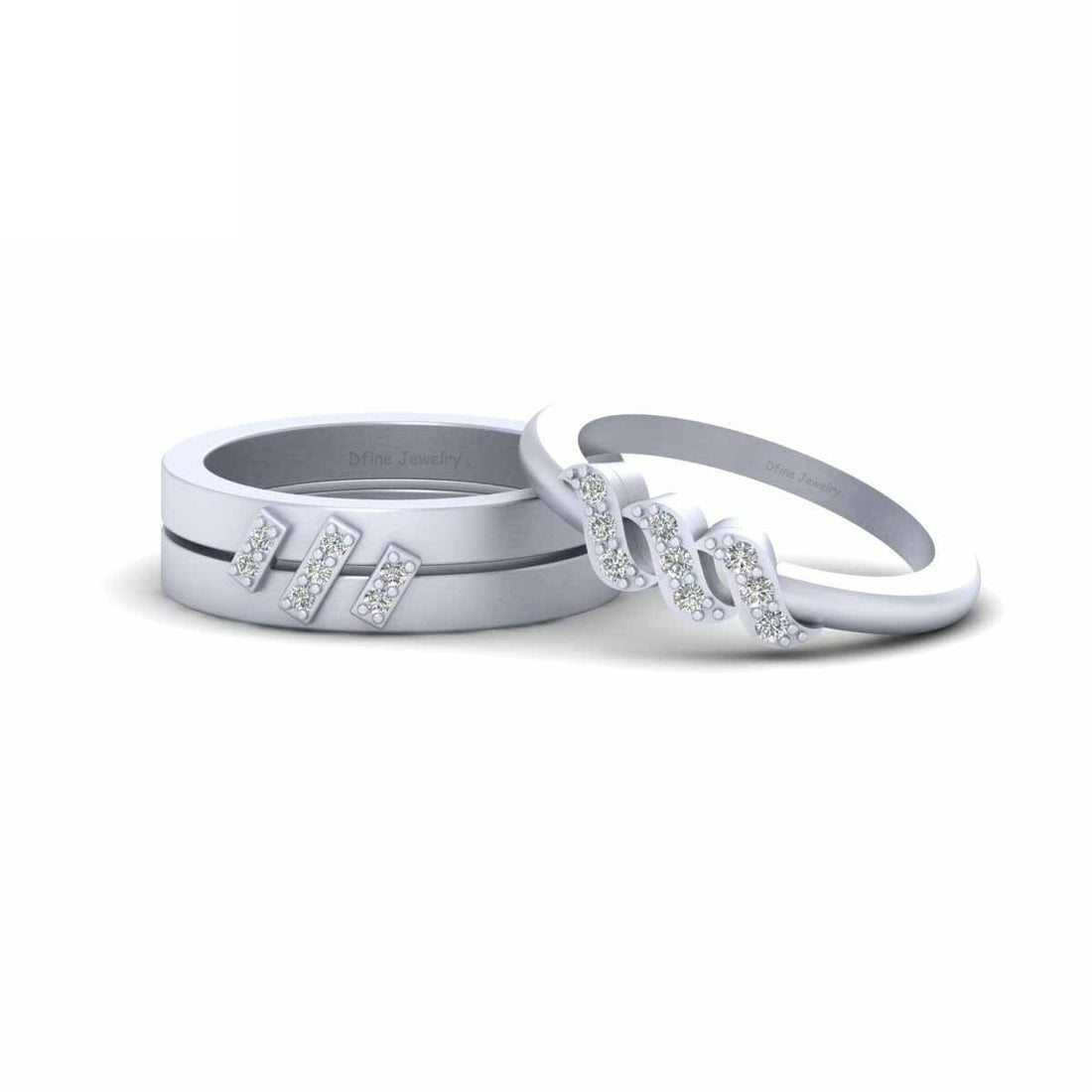DIAMOND MATCHING PROMISE RINGS