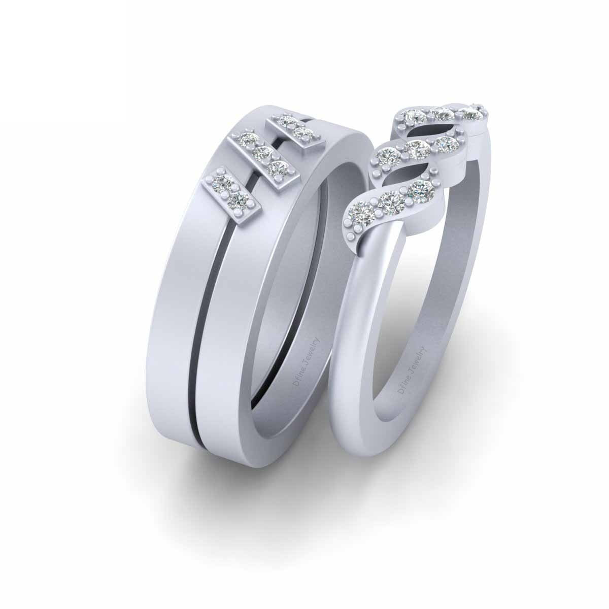 DIAMOND MATCHING PROMISE RINGS