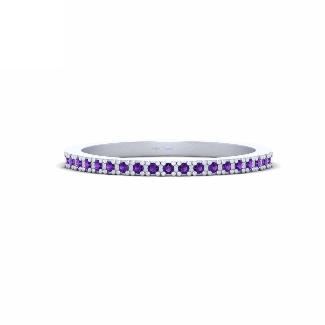 0.20TCW AMETHYST WEDDING BAND