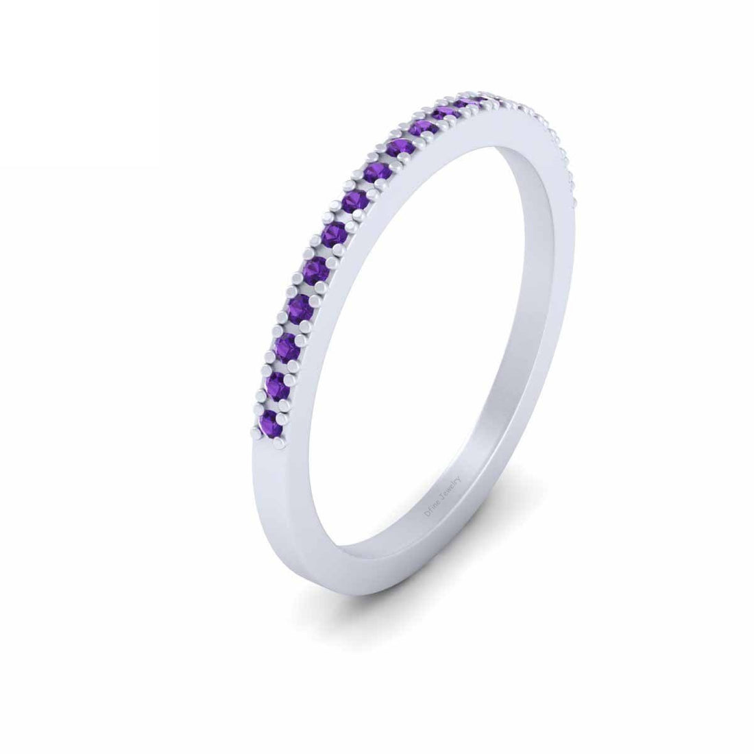 0.20TCW AMETHYST WEDDING BAND