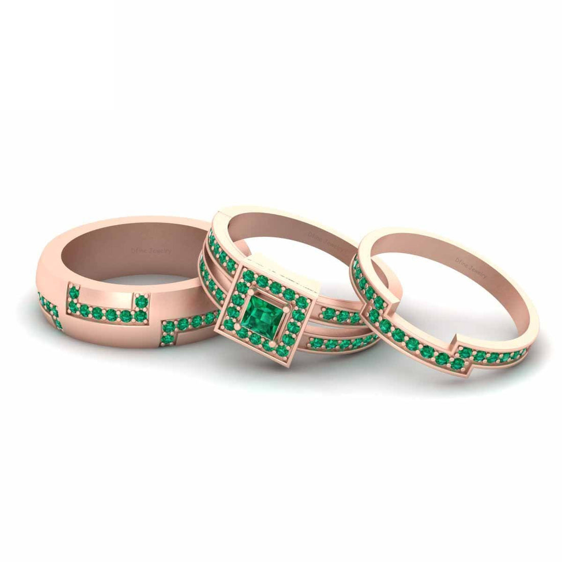 His and Her Wedding Rings Set