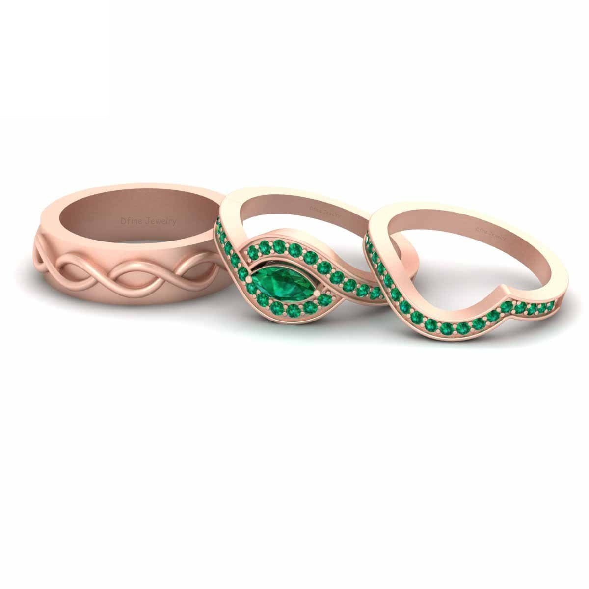 Engagement Rings Set For Couple