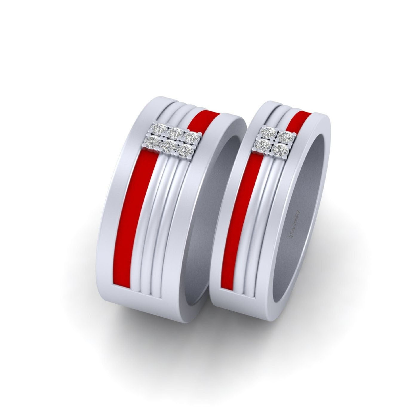 Diamond Wedding Bands For Couple