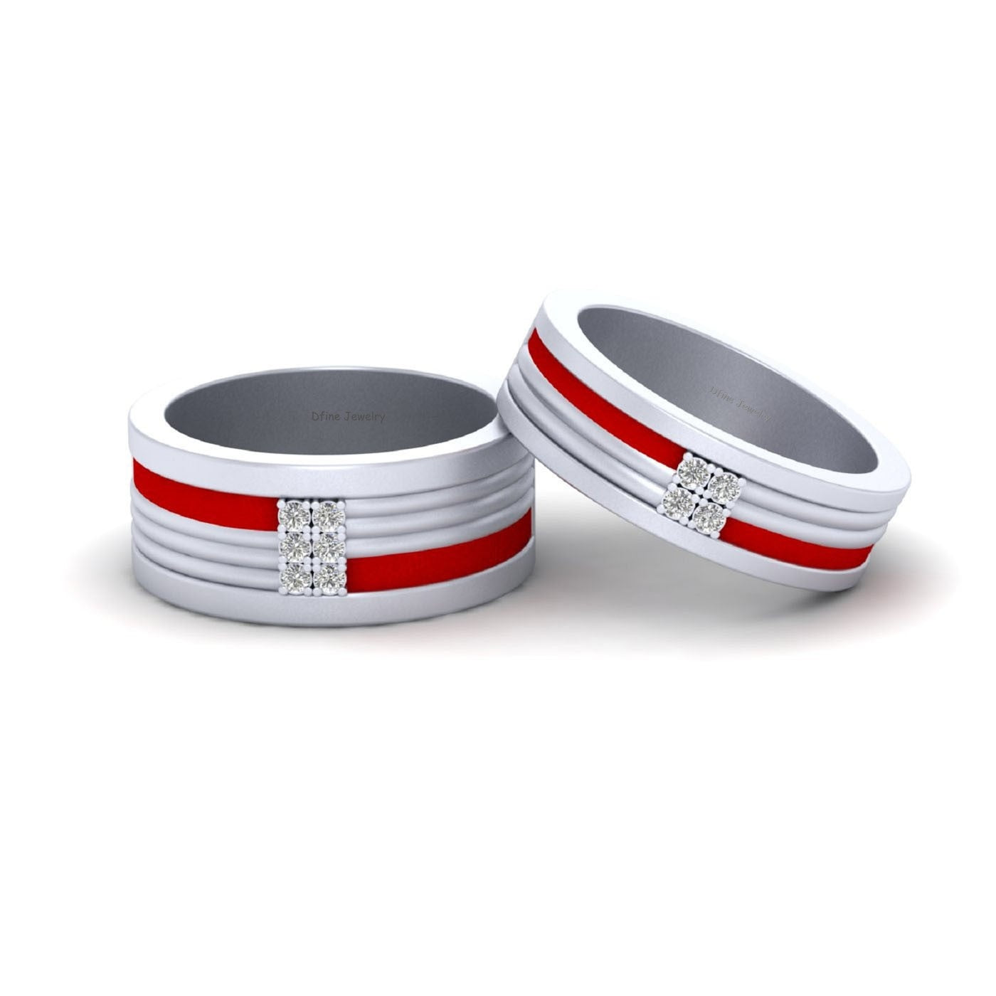 Diamond Wedding Bands For Couple