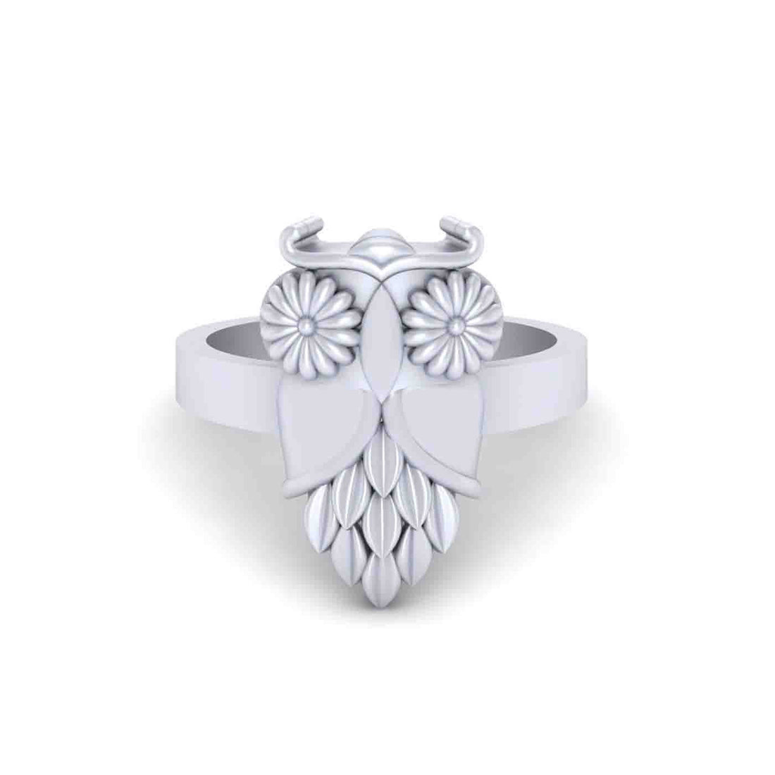 STERLING SILVER OWL RING