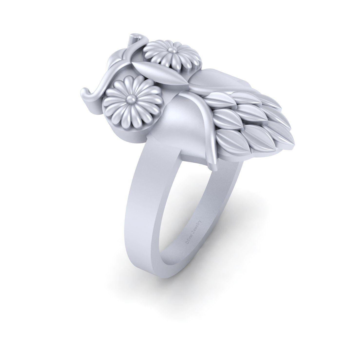 STERLING SILVER OWL RING