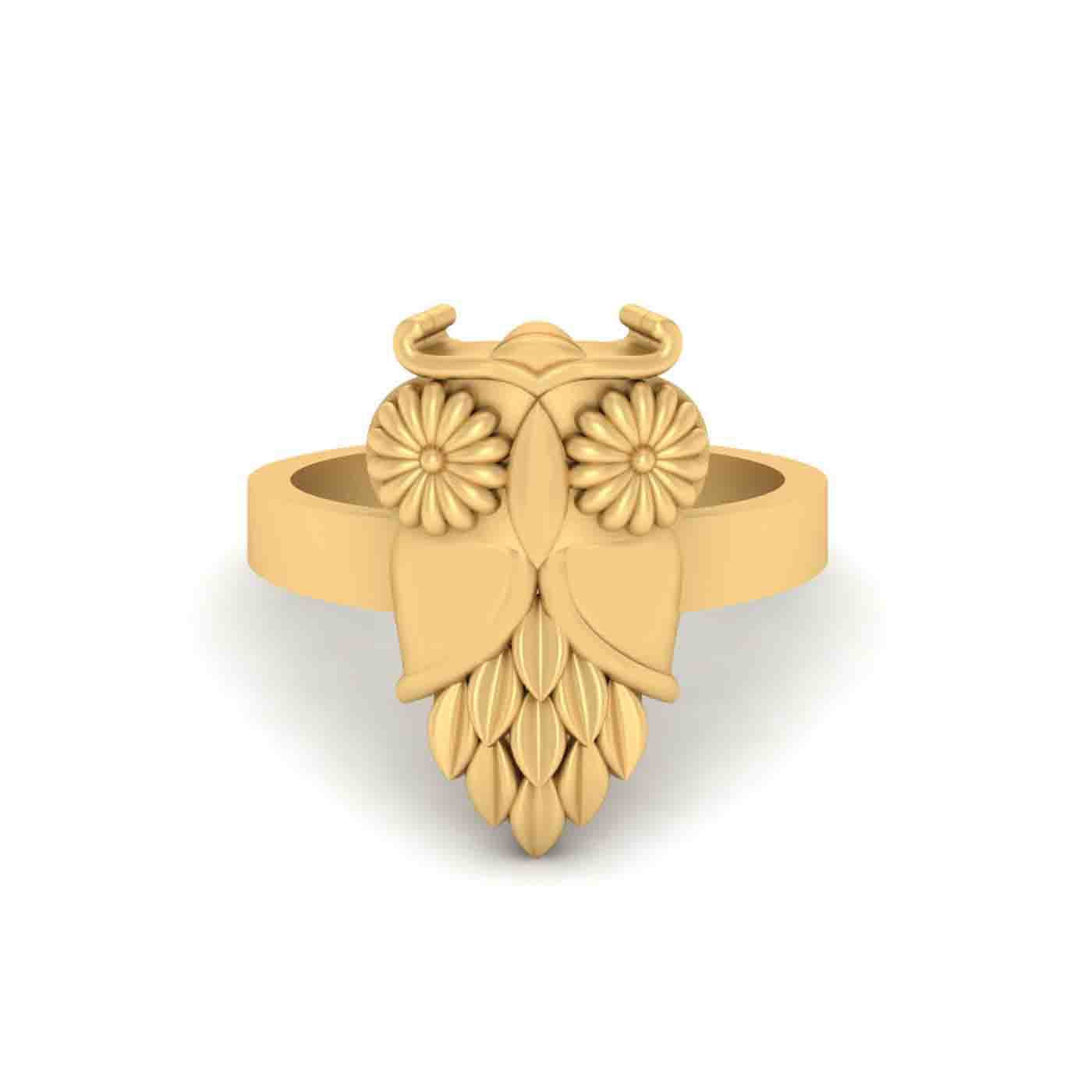 STERLING SILVER OWL RING