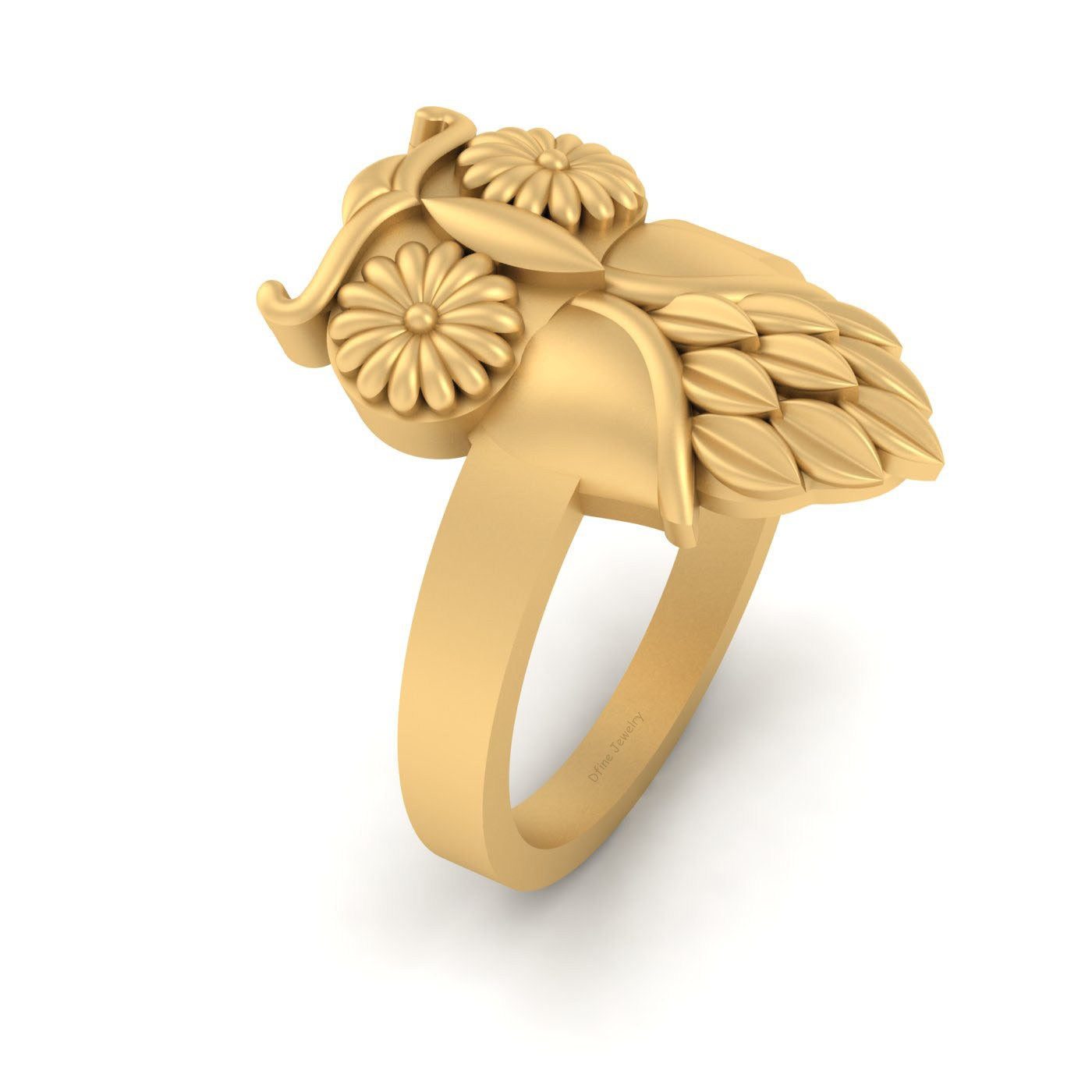 STERLING SILVER OWL RING