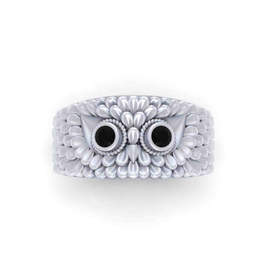 STERLING SILVER OWL RING