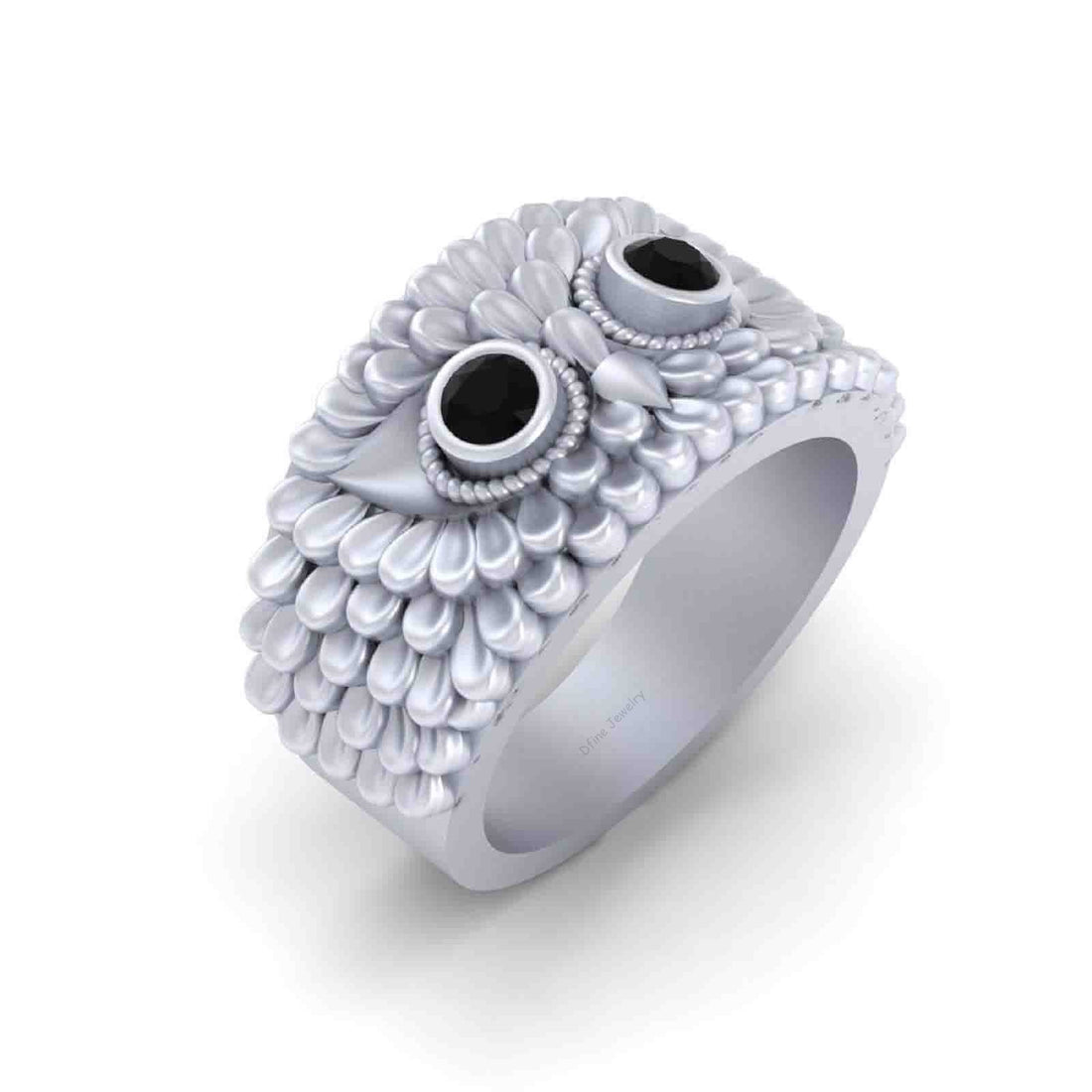 STERLING SILVER OWL RING