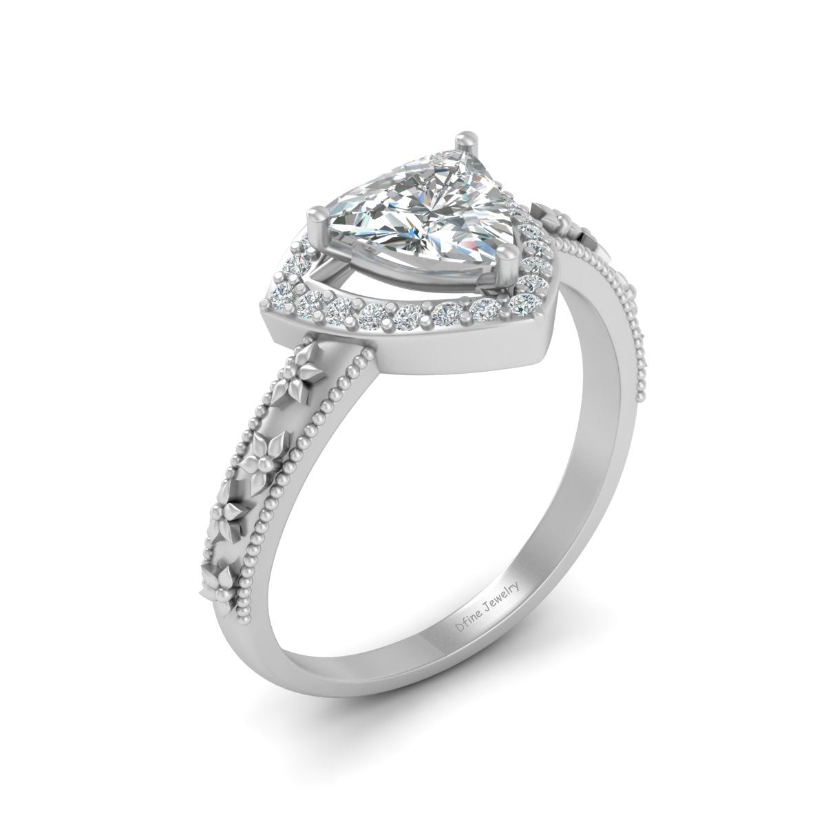 TRILLION CUT DIAMOND RING