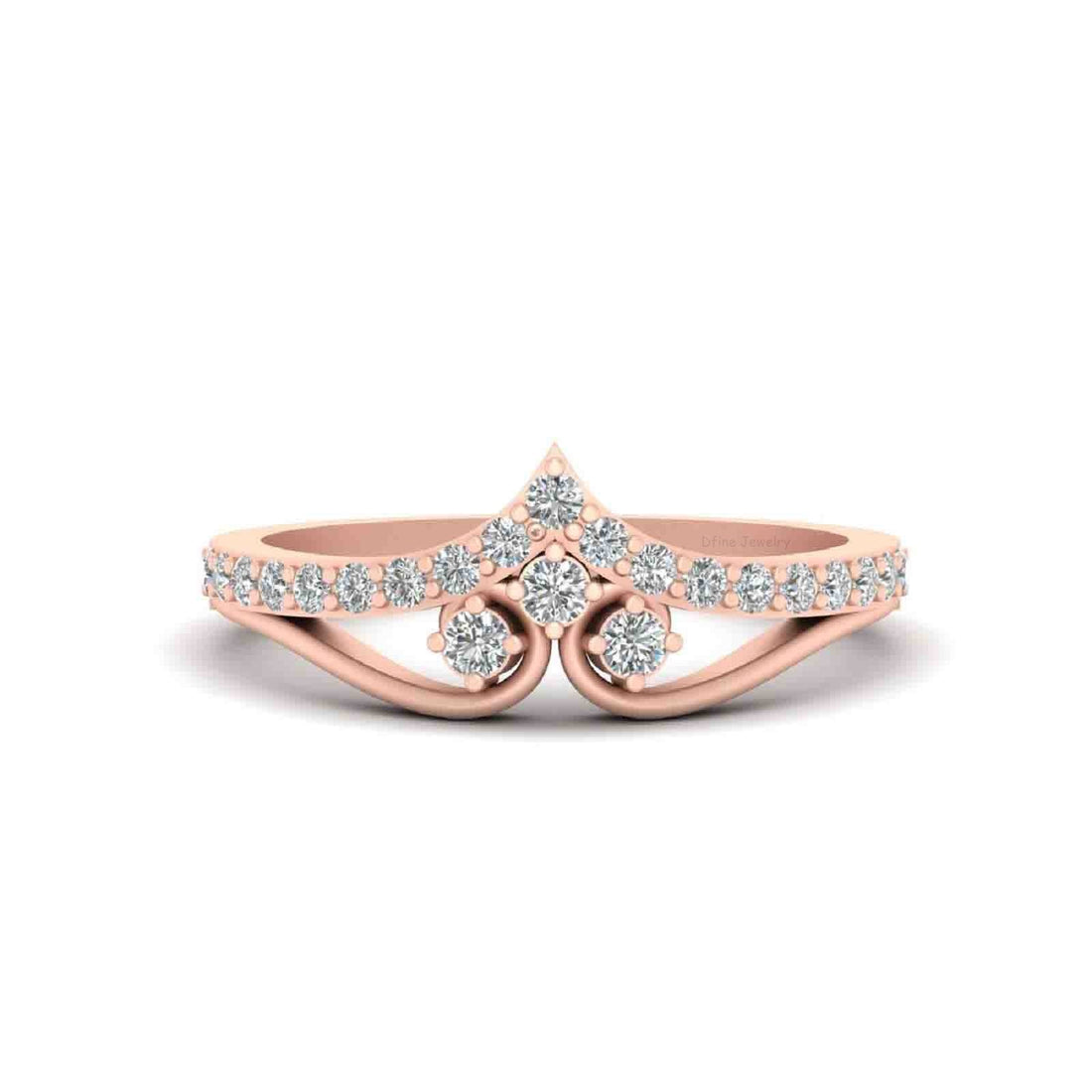 DIAMOND TIARA ENGAGEMENT RING